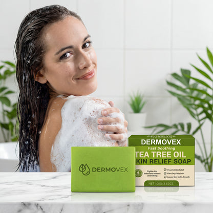 Jabón Anti-Hongos Dermovex · Árbol de Té Natural 100g
