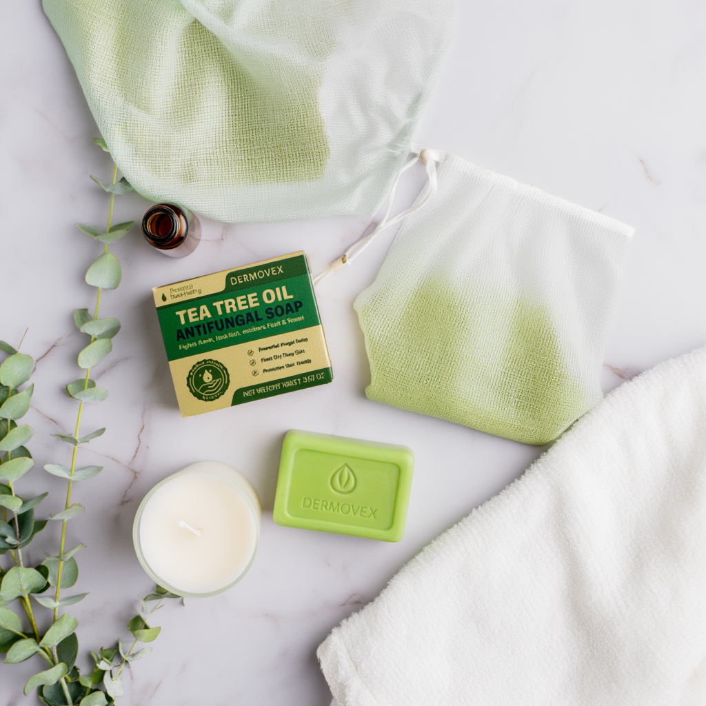 Jabón Anti-Hongos Dermovex · Árbol de Té Natural 100g