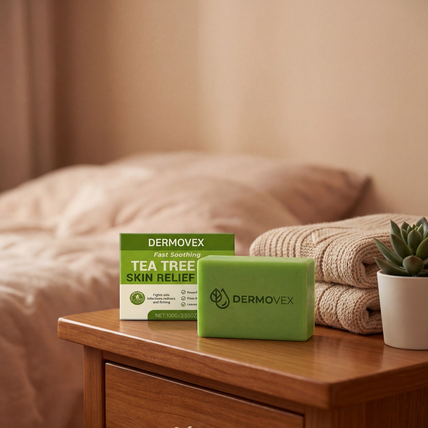 Jabón Anti-Hongos Dermovex · Árbol de Té Natural 100g